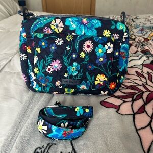 Vera Bradley Mini Carson Crossbody Bag- Moonlight Garden 🌛🌸